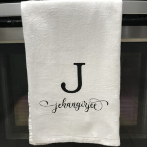 Name only tea towel