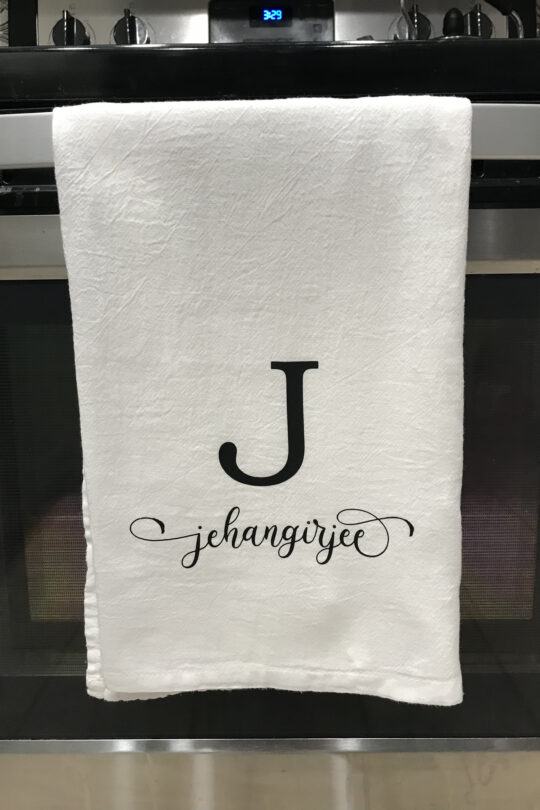 Name only tea towel