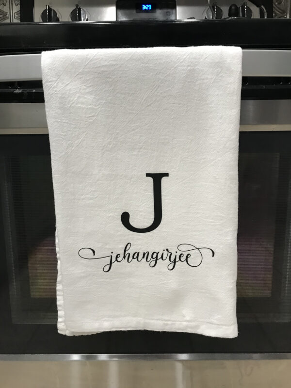 Name only tea towel